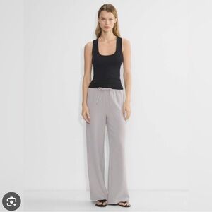 Aritzia Wilfred Viral The Lodge Pants Ashen Light Gray No Wrinkles Crepette XS